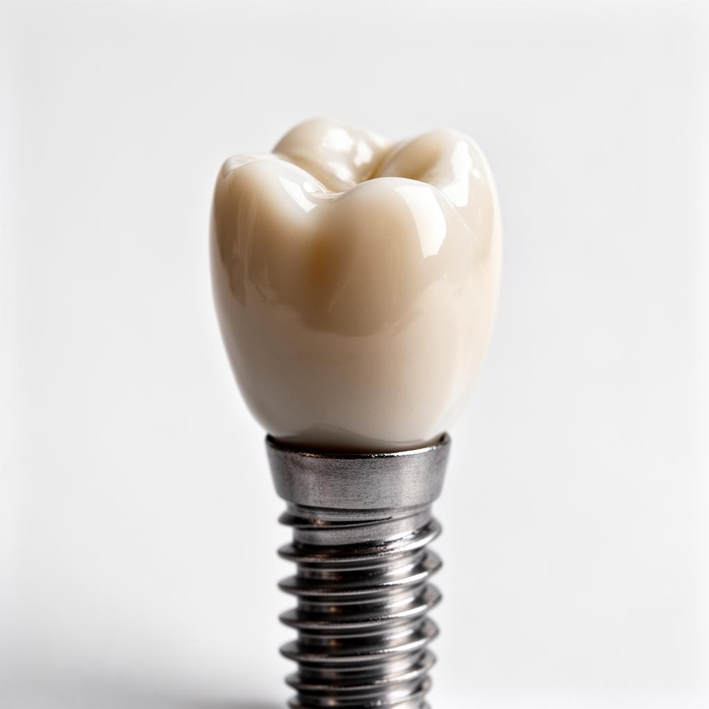 Impianto dentale con corona ceramica